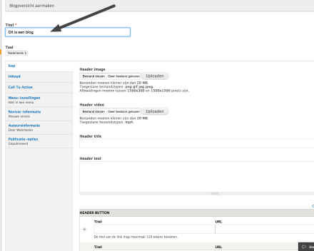 Voeg een titel toe aan je blog. Dit is een verplicht veld.